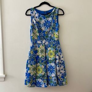 Just… Taylor Floral MIDI Dress 4 Pockets